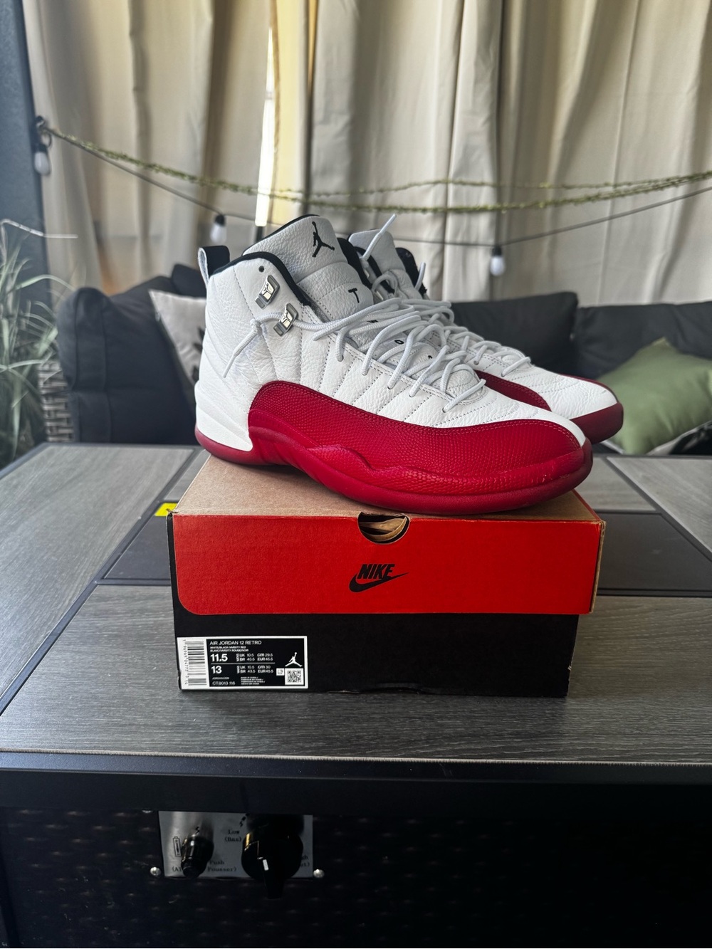 Jordan Box with Red and Black Paneling